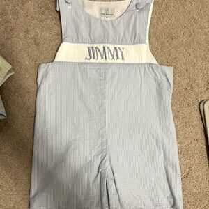 NWOT Ann Reeves custom “Jimmy” smocked Jon Jon (shortall)